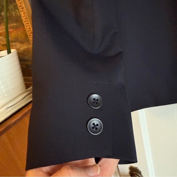 Gap Vintage Navy Wool Stretch Button Blazer Jacket Size M - Picture 5 of 7
